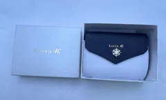 ▽未使用品　Luria 4℃　ルリアヨンドシー　ミニウォレット　ホワイト/ネイビー　10657のサムネイル