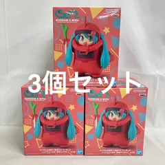 未開封 ガンダム45周年×初音ミク シャアザクぐるみ 初音ミクVer. フィギュア 3個セット SF3959 c107