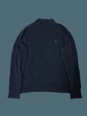 トミーヒルフィガー タートルネック ニット ネイビー M