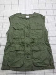 ◇ Θ ローリーズファーム LOWRYS FARM LF722053AD ミリタリーベスト カーキ系 レディース E  【1603090030767】