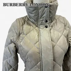 BURBERRY LONDON バーバリー キルティングジャケット ノバチェック裏地 ハンガリーグース使用 ベストとしても レディースM相当