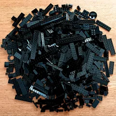 レゴ 正規品 中古 まとめ売り 約700g 黒 大量 レゴブロック【管理番号：3335】