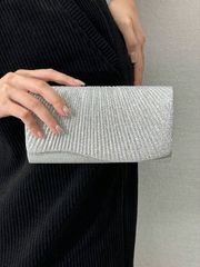 バッグ レディース ドレスバッグ 軽量ビジネスカジュアル ラインストーンデコレーション バケットバッグ ミニ巾着デザイン、クリアバッグ フォーク フォーパール バッグ イブニングバッグ、ディナーバッグ グラマラス、