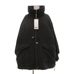 アズールバイマウジー AZUL by moussy 中綿コートM ミドル ハーフ丈 フロントジップ ドローコード 黒 ブラック /SX ■GY12のサムネイル