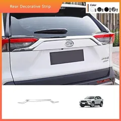 送料無料 RAV4 20-24年式対応 リアガーニッシュ 外装ドレスアップパーツ 専用設計 リアビューを引き締める 後部装飾モール 取り付け簡単