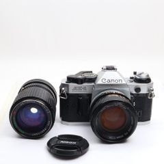 キヤノン AE-1 フィルムカメラ 大口径FDレンズ2本 極美 レトロ一眼レフ