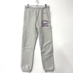 【中古品】Champion チャンピオン 青単タグ復刻 REVERSE WEAVE SOUTH DAKOTA 三段プリント SWEAT PANTS リバースウィーブ サウスダコタ スウェットパンツ ボトムス 【159-260319-kh-03-izu】