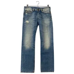【中古品】DIESEL ディーゼル WASH 008A2 BUTTON FLY DAMAGE VIKER PANTS ボタン フライ ダメージ バイカー パンツ ボトムス 【152-260319-yn-06-izu】