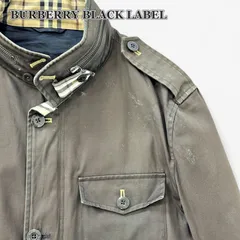 バーバリー フィールドジャケット ノバチェック裏地 ブラウンL ブラックレーベル BURBERRY BLACK LABEL