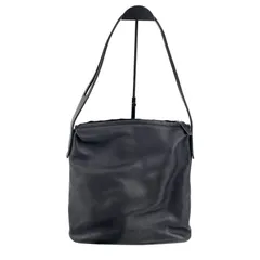 LOEWE ロエベ アナグラム ショルダーバッグ ブラック レザー ヴィンテージ レディース 【中古】