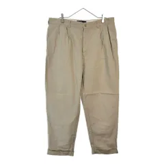 90年代 Polo by Ralph Lauren ポロ ラルフローレン HAMMOND PANT 2タック チノパンツ ポロチノ ベージュ(メンズ W38 L30)中古 古着 X5721