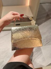 バッグ レディース ドレスバッグ 光沢のあるメタリックパテントレザー クラッチバッグ 1個、イブニングパーティ、ウェディング、プロム、カクテルパーティ、トレンディーパーティー向けのバッグ＆ブライドバッグ、パーティー