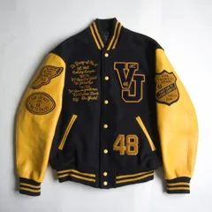 【美品/ビッグサイズ】VAN JAC【袖レザー スタジャン】LL ヴァン ワッペン スタジアムジャンパー レザー 26030512のサムネイル