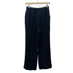 Leilian レリアン レディース パンツ センタープレス ネイビー系 サイズ11