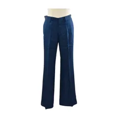 ビューティフルピープル beautiful people パンツ センタープレス 36サイズ ネイビー レディース F-M9581