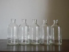 【Sサイズ】ガラス薬瓶｜アンティークボトル・フラワーベース