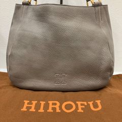 HIROFU チェスタ ミニトートバックHロゴ シボ革 レザー保存袋あり