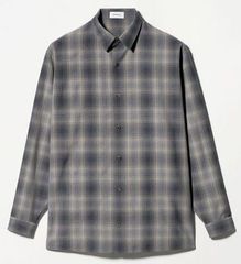 コルニエSuper180's WORSTED WOOL CHECK SHIRTS - メルカリ