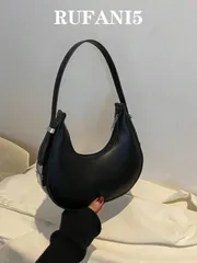 バッグ レディース ショルダーバッグ シンプルカラー レトロ ミニマリスト リボン装飾 三日月型ショルダーバッグ、ショッピング、財布の携帯、若い女性、大学生、若手プロフェッショナル、に適しています。オフィス、大学、