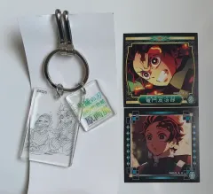 鬼滅の刃 原画展 イラスト 竈門 炭治郎 禰豆子 アクリルキーホルダー グッズ ステッカー