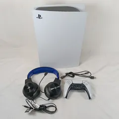 【ジャンク品】SONY　PlayStation 5 本体　CFI-1200B  デジタル・エディション（ディスク非搭載） 映像出力不可　 ゲーミングヘッドセット　純正コントローラー