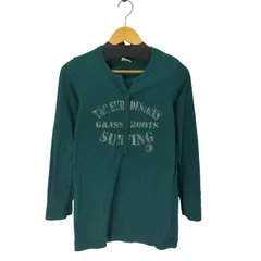 ユーズドフルギ USED古着 Town & Country Surf Designs Y2K ハーフボタン グラフィック プリント カットソー ロンT  レディース import：L 