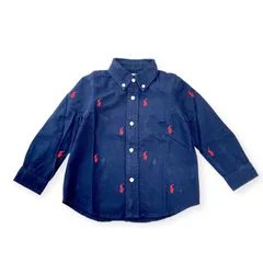 Ralph Lauren ラルフローレン ポニーロゴ刺繍 長袖シャツ 2歳 90cm相当