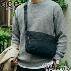 【正規品5年保証】 エースジーン ショルダーバッグ メンズ レディース 斜めがけバッグ ブランド ace.GENE 斜めがけ 軽量 大人 撥水 アウトドア おでかけ ナイロン バッグ カジュアル B5 9L ファルテライト 17893 ブラックのサムネイル