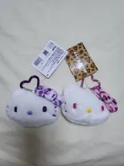 ハローキティ ヒョウ柄 レオパード リボン コインケース キーホルダー セット