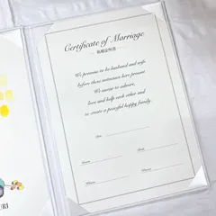 結婚証明書　選べるデザイン4種