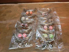 在庫処分 がま口 口金 ハンドメイド 手芸 金属 パーツ 大玉 ガラス ストライプ 幅約8.5cm 10個セット 資材 手作り 材料 素材 作製 財布 印鑑ケース 小銭入れ 大きめ バッグ 丸形 裁縫 ガラス ゲンコ 縫い付けタイプ 専門 送料無料