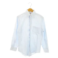 ブルックスブラザーズ BROOKS BROTHERS MAKERS ワイシャツ Yシャツ ボタンダウン 長袖 ストライプ 青 ブルー /MN13