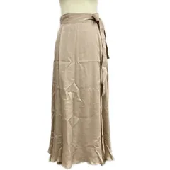 Chaos(カオス) 巻きスカート サイズF レディース美品  - ベージュ マキシ丈