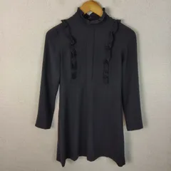 ZARA WOMAN ザラ ワンピース フリル ブラック XSサイズ レディース 古着 モード Y2K