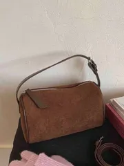 バッグ レディース ハンドルバッグ 1個 レディース プレミアムスエード クロスボディバッグ、調節可能なストラップ付き小型ショルダーバッグ、コーヒーカラークロスボディハンドバッグ