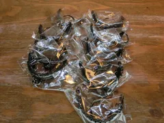 在庫処分 ミニ がま口 口金 ハンドメイド 手芸 金属 パーツ ガンメタ ブラック 幅約5cm 9個セット 資材 手作り 材料 素材 作製 財布 印鑑ケース 小銭入れ バッグ 丸形 裁縫 ゲンコ 縫い付けタイプ 専門