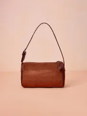 バッグ レディース ハンドルバッグ プレミアムスエードレザー クロスボディバッグ 女性用、調節可能なストラップ付き小型ショルダーバッグとクロスボディホーボーバッグ コーヒーカラーのハンドバッグ クリスマスギフト