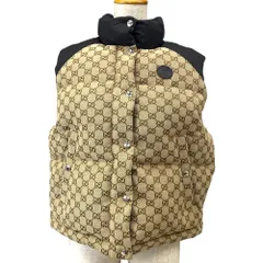 年末ダウンベスト　GUCCI グッチ　新品未使用　タグ　ハンガーあり 中古・古着通販】GUCCI (グッチ) 23ss GG Cotton Canvas Puffer Vest