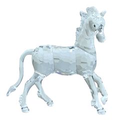 Swarovski スワロフスキー　アラビアンスタリオン　クリスタル 馬の置物 スワロフスキー アラビアンスタリオン 鏡の台座付き 馬の置物 - メルカリ