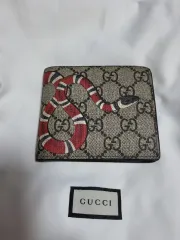 グッチ キングスネーク 二つ折り財布 GG シュプリーム