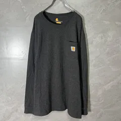 Carhartt カーハート グレー ロング スリーブ Tシャツ L ワークウェア カットソー ロンT