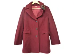 k03241210054　DoCLASSE　サイズ表記無し　Red　　アウター　コートロング丈　秋冬のサムネイル