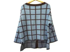 k03241210045　BLUE ICE　42　水色×茶色　　トップス　ニットorセーター　秋冬