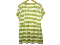 k03241204133　ACROSS　サイズ表記無し　黄緑色　　ワンピース or ドレス　チュニック　春夏