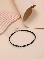 ジュエリー レディース ネックレス スタッズ装飾チョーカー ゴシック パンク ジュエリー