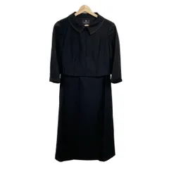 LANVIN(ランバン) ワンピース サイズ38 M レディース美品  - 黒 七分袖/ロング/シースルー/NOIR