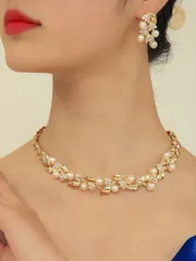 ジュエリー レディース セット ジュエリーセット ラインストーンフェイクパールデザイン 3点セット