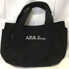 S【ヴィンテージ】AZUL アズールバイマウジー ハンドバッグ ミニバッグ 黒 お散歩 トートバッグ
