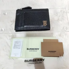 【美品】BURBERRY バーバリー 8065932 TB ジップカードケース カードケース コインケース フラグメントケース
