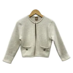 HUGOBOSS(ヒューゴボス) ジャケット サイズXS レディース美品  - ベージュ 長袖/ニット/ラメ/秋/冬のサムネイル